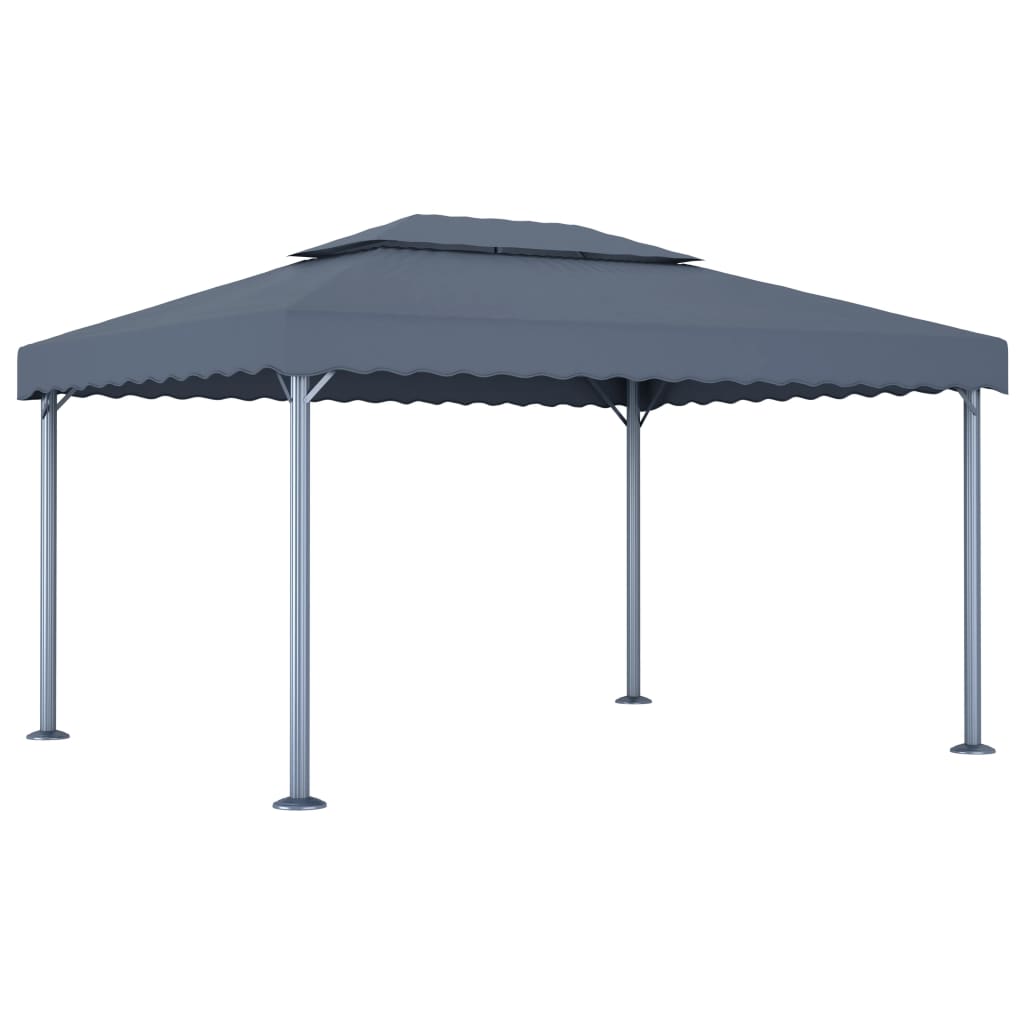 vidaXL Prieel 400x300 cm aluminium crème