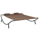 vidaXL Outdoor Day Bed Fabric Black