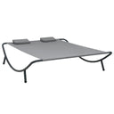 vidaXL Outdoor Day Bed Fabric Black