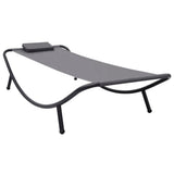 vidaXL Tuinbed 200x90 cm staal crème