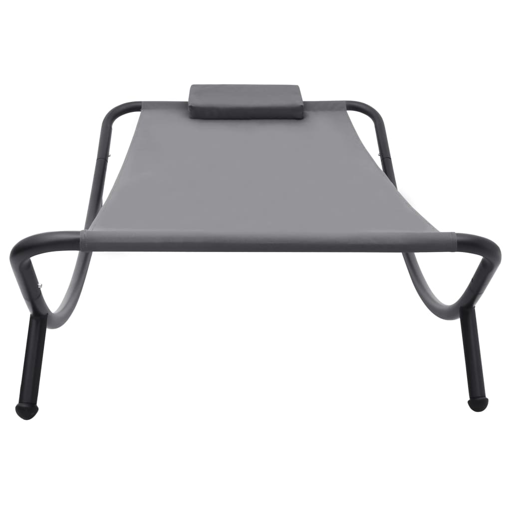 vidaXL Tuinbed 200x90 cm staal crème
