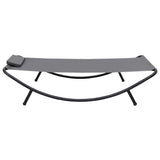 vidaXL Tuinbed 200x90 cm staal crème