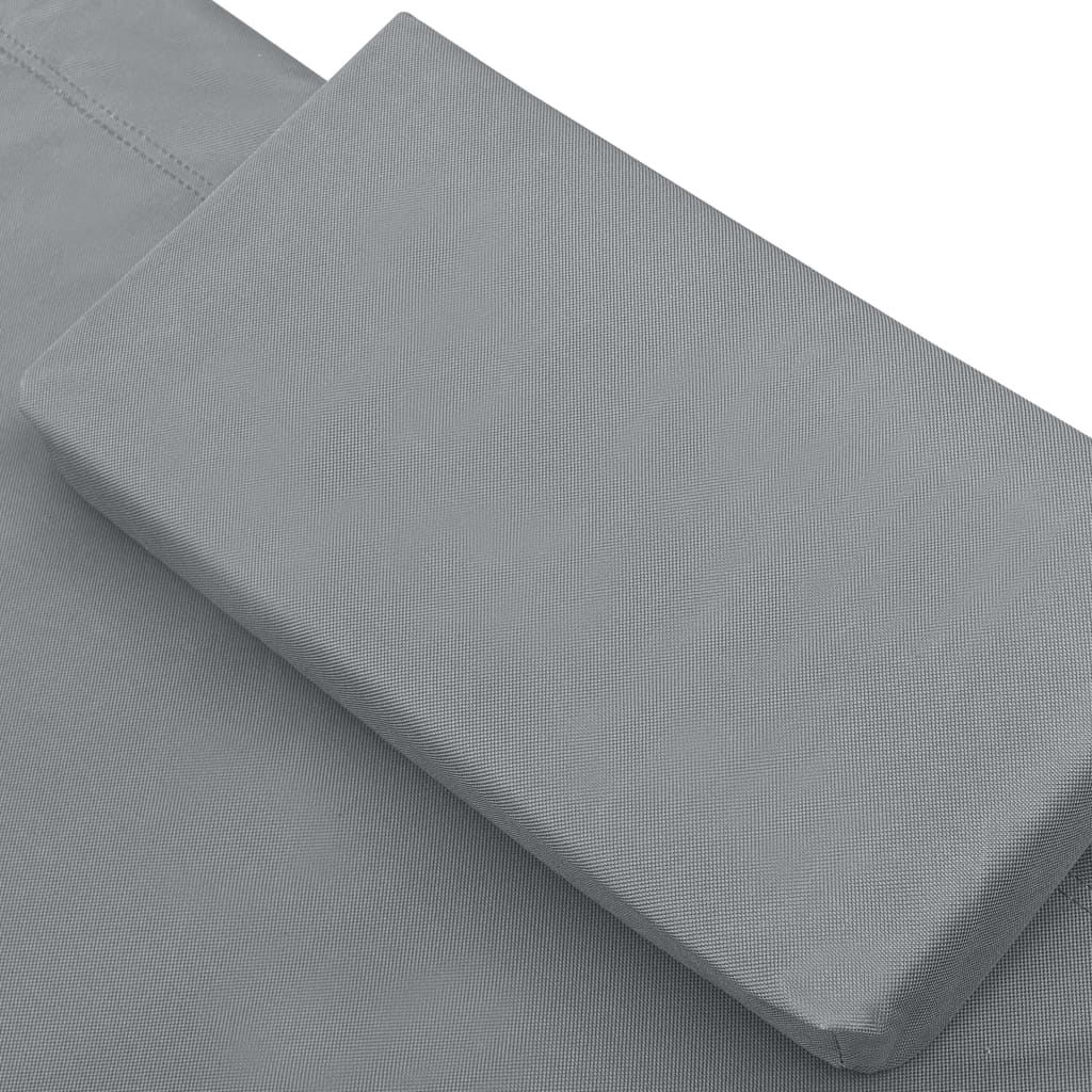 vidaXL Tuinbed 200x90 cm staal crème