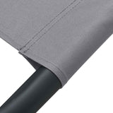 vidaXL Tuinbed 200x90 cm staal crème