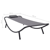 vidaXL Tuinbed 200x90 cm staal crème