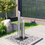 vidaXL Garden Fountain 48x34x123 cm Stainless Steel Silver