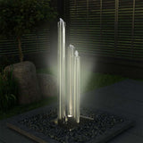 vidaXL Garden Fountain 48x34x123 cm Stainless Steel Silver