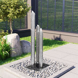vidaXL Garden Fountain 48x34x123 cm Stainless Steel Silver