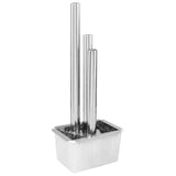 vidaXL Garden Fountain 48x34x123 cm Stainless Steel Silver