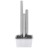 vidaXL Garden Fountain 48x34x123 cm Stainless Steel Silver