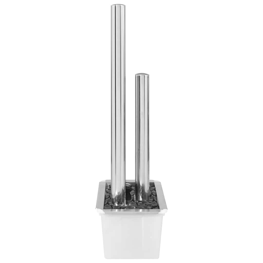 vidaXL Garden Fountain 48x34x123 cm Stainless Steel Silver