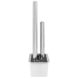 vidaXL Garden Fountain 48x34x123 cm Stainless Steel Silver