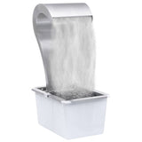 vidaXL Tuinwaterval 34x49x82 cm roestvrij staal zilverkleurig