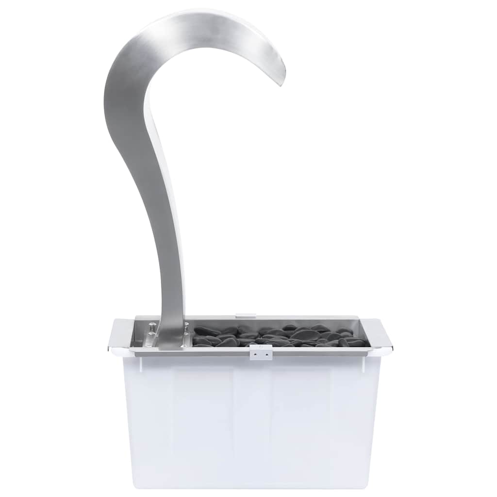 vidaXL Tuinwaterval 34x49x82 cm roestvrij staal zilverkleurig