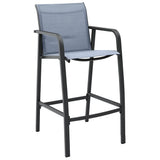 vidaXL Tuinbarstoelen 2 st textileen zwart