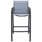 vidaXL Tuinbarstoelen 2 st textileen zwart