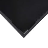 vidaXL Outdoor Bar Table 60x60x110 cm Tempered Glass Black