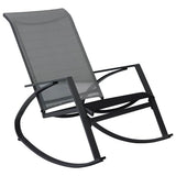 vidaXL Tuinschommelstoelen 2 st textileen zwart