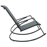 vidaXL Tuinschommelstoelen 2 st textileen zwart