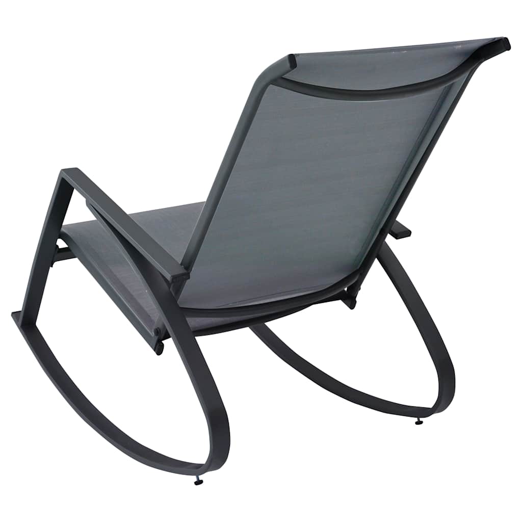 vidaXL Tuinschommelstoelen 2 st textileen zwart