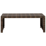 vidaXL 5-delige Loungeset met kussens poly rattan zwart