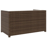 vidaXL 5-delige Loungeset met kussens poly rattan zwart