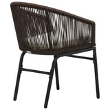 vidaXL Tuinstoelen 2 st PE-rattan zwart