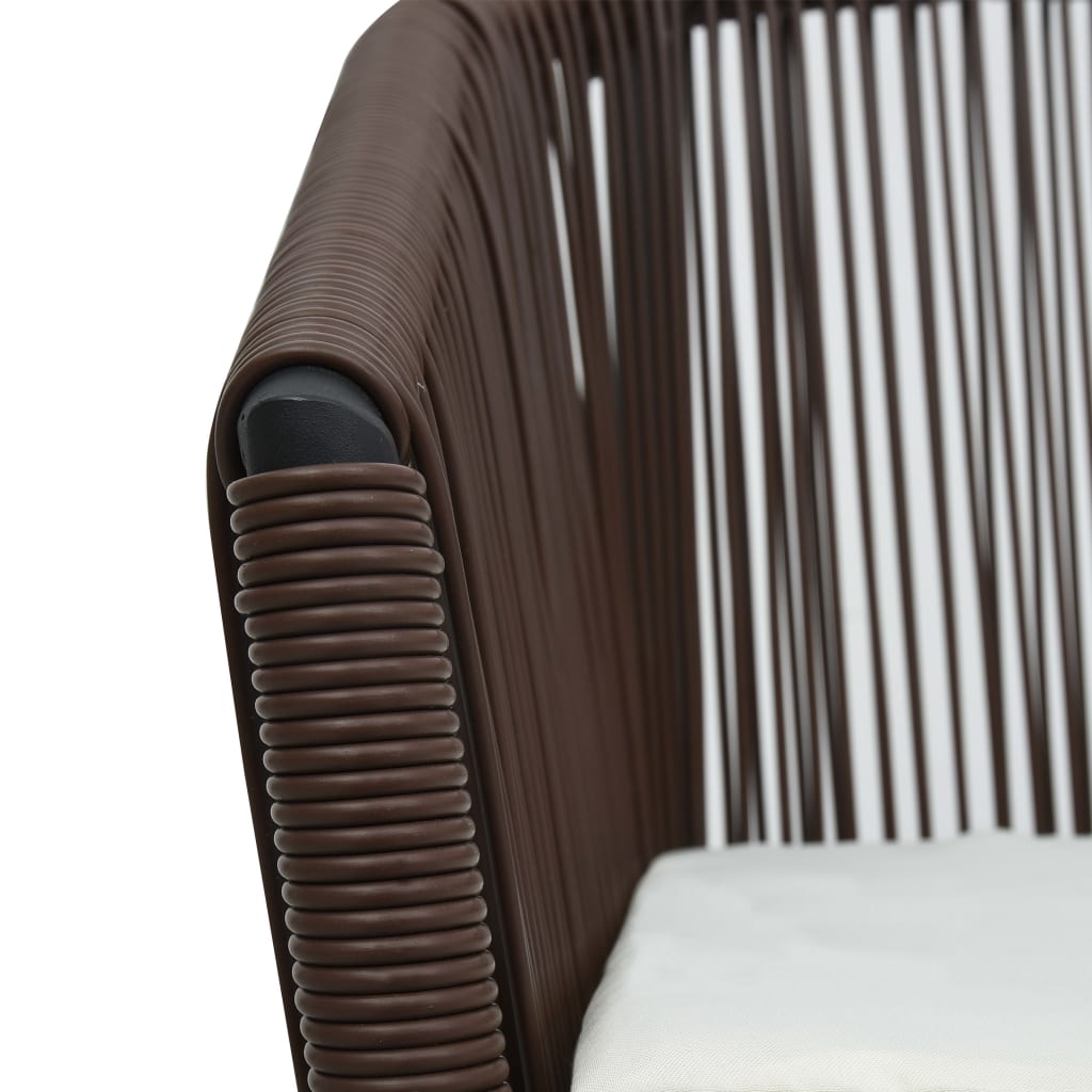 vidaXL Tuinstoelen 2 st PE-rattan zwart