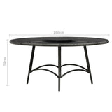 vidaXL 7-Piece Garden Dining Set with Cushions Poly Rattan Grey