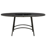 vidaXL 7-Piece Garden Dining Set with Cushions Poly Rattan Grey