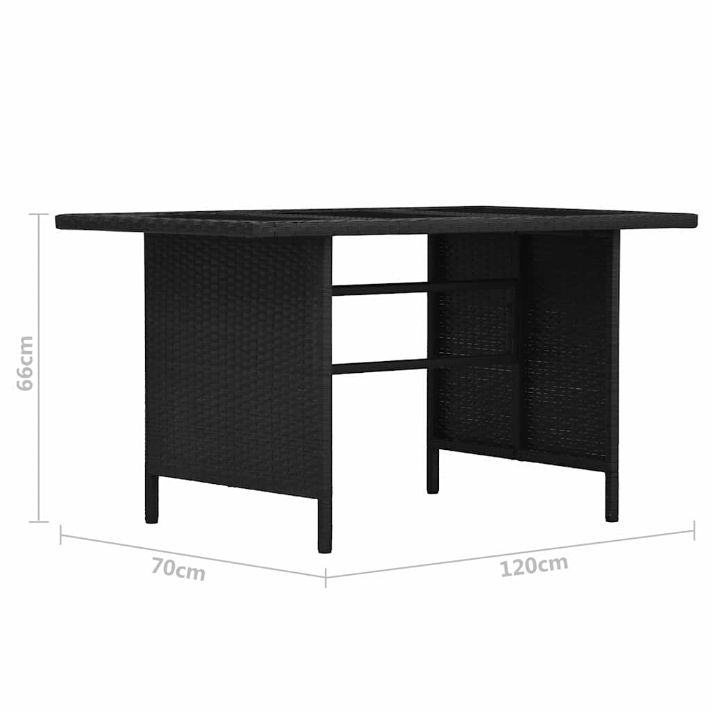 vidaXL 3-delige Loungeset met kussens poly rattan bruin