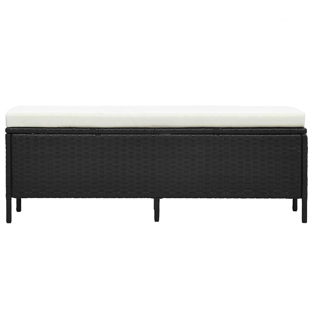 vidaXL 3-delige Loungeset met kussens poly rattan bruin