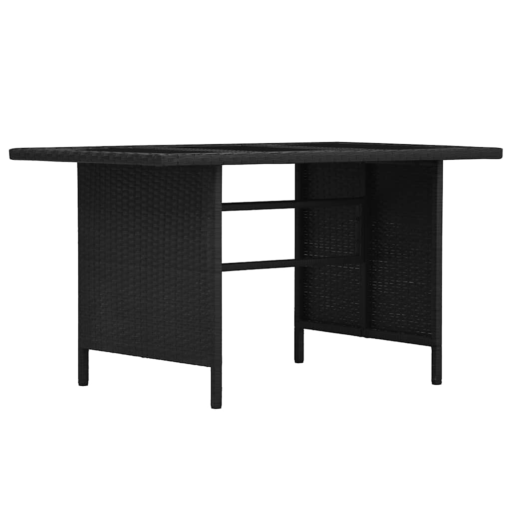 vidaXL 3-delige Loungeset met kussens poly rattan bruin