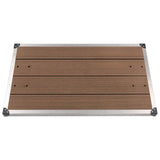 vidaXL Buitendouchebak 80x62 cm HKC roestvrij staal bruin