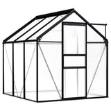 vidaXL Tuinkas 3,61 m³ aluminium antracietkleurig