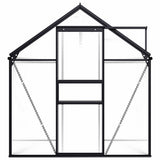 vidaXL Tuinkas 3,61 m³ aluminium antracietkleurig