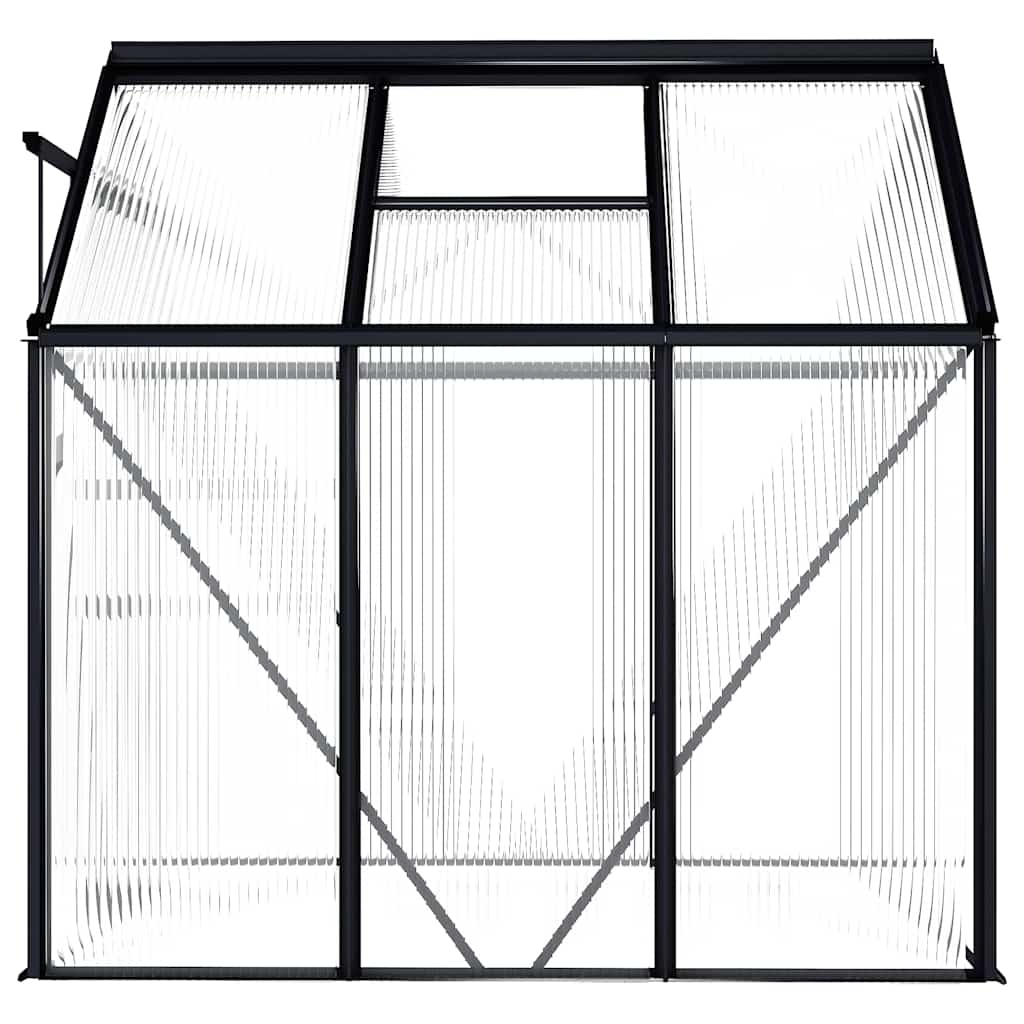 vidaXL Tuinkas 3,61 m³ aluminium antracietkleurig