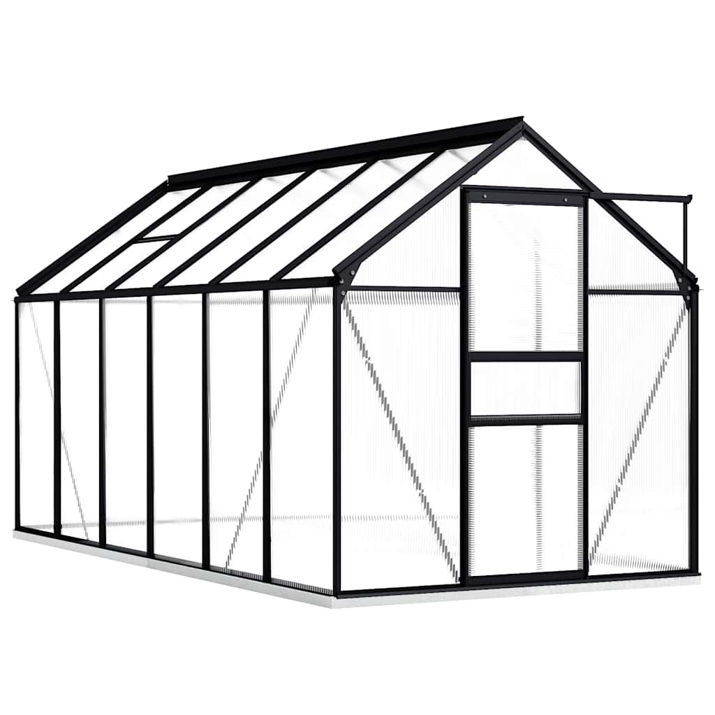 vidaXL Tuinkas 2,47 m³ aluminium antracietkleurig