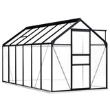 vidaXL Tuinkas 2,47 m³ aluminium antracietkleurig