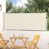 vidaXL Tuinscherm uittrekbaar 140x600 cm zwart