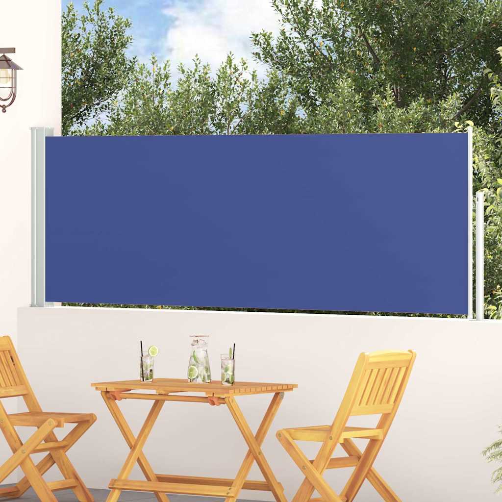 vidaXL Tuinscherm uittrekbaar 140x600 cm zwart