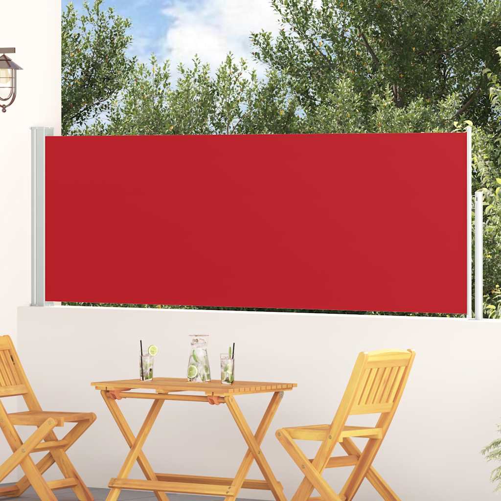 vidaXL Tuinscherm uittrekbaar 140x600 cm zwart