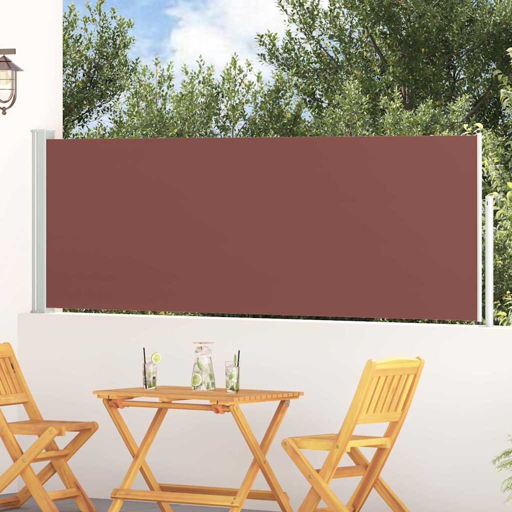 vidaXL Tuinscherm uittrekbaar 140x600 cm zwart