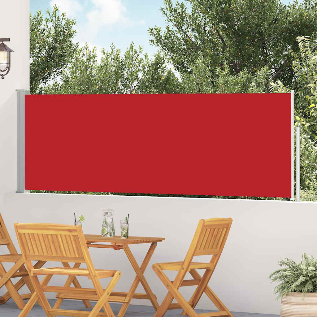 vidaXL Tuinscherm uittrekbaar 140x600 cm zwart