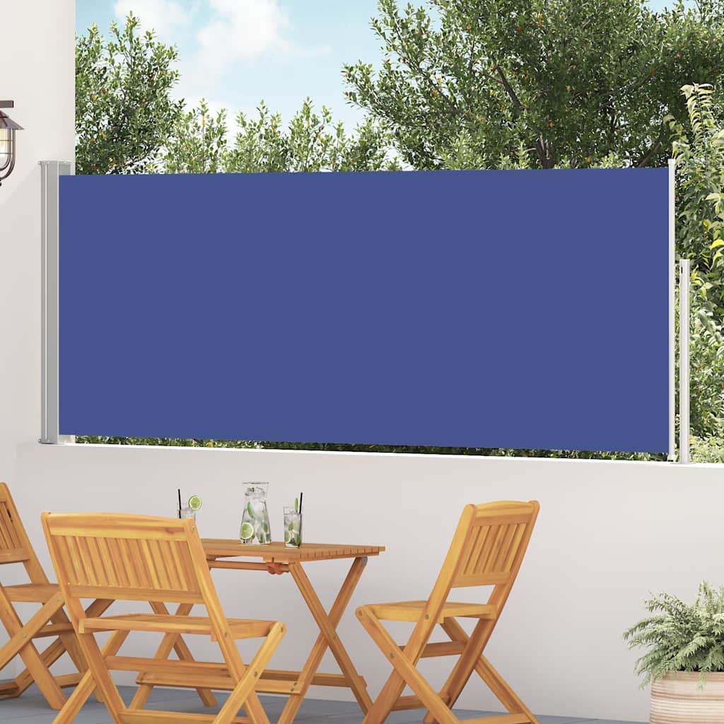 vidaXL Tuinscherm uittrekbaar 140x600 cm zwart