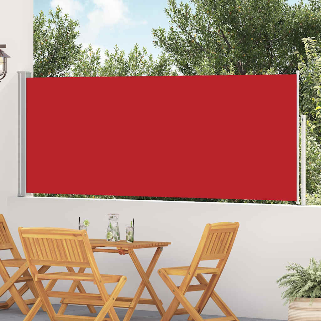 vidaXL Tuinscherm uittrekbaar 140x600 cm zwart