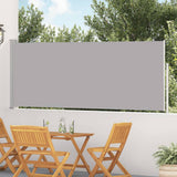 vidaXL Tuinscherm uittrekbaar 140x600 cm zwart