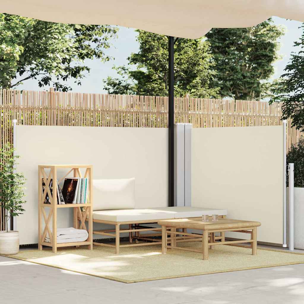 vidaXL Windscherm uittrekbaar 160x600 cm bruin