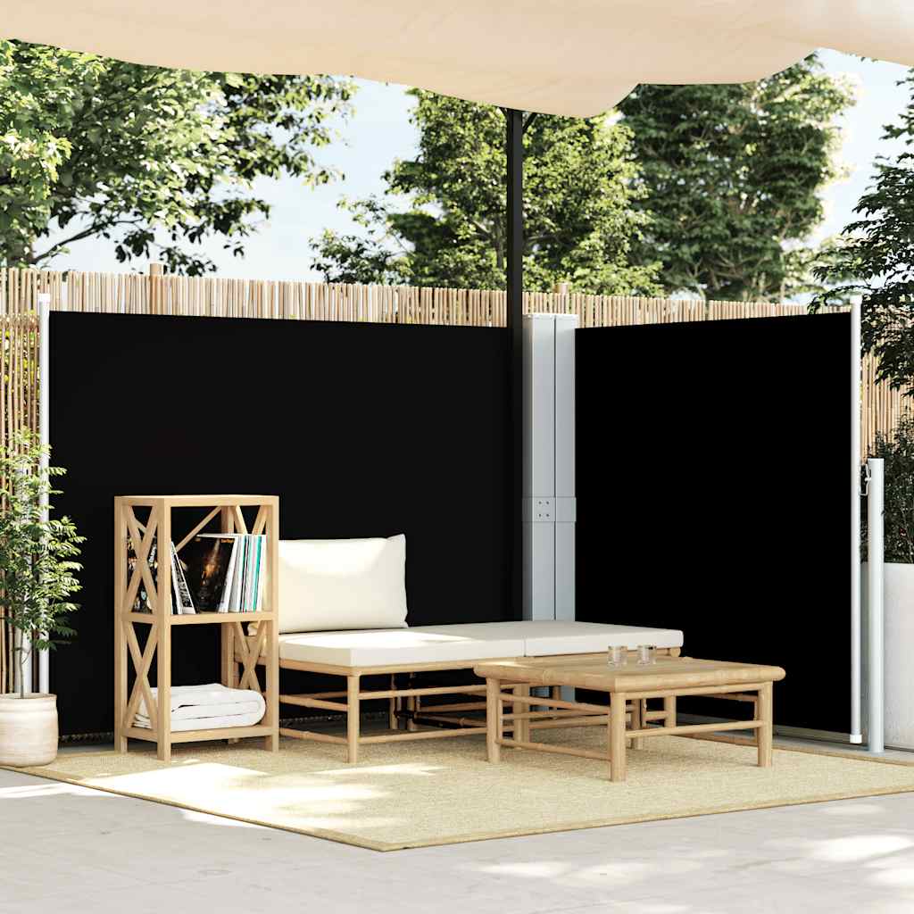 vidaXL Windscherm uittrekbaar 160x600 cm bruin