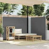 vidaXL Windscherm uittrekbaar 160x600 cm bruin